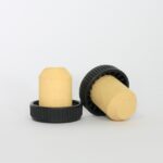 Dop pluta tip cognac cu cap plastic Negru - imagine 2