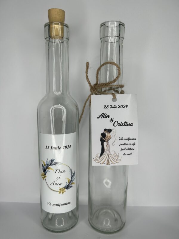 Sticla marturie nunta 250ml Bellissima