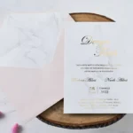Invitatie de nunta eleganta - Cod 1143