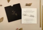 Invitatie de nunta simpla eleganta 2025 - Cod 12262