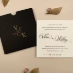 Invitatie de nunta simpla eleganta 2025 - Cod 12262