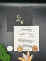 Invitatie de nunta simpla eleganta 2025 - Cod 12262 - imagine 2
