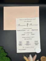 Invitatie de nunta eleganta + plic - Cod 12287 - imagine 2
