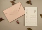 Invitatie de nunta eleganta + plic - Cod 12287