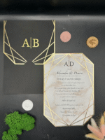 Invitatie de nunta eleganta si simpla - Cod 8387 - imagine 2