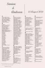 Lista de invitati - Vintage 02 - imagine 2