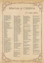 Lista de invitati - Vintage 04 - imagine 2