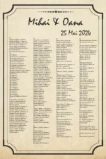 Lista de invitati - Vintage 05 - imagine 2