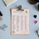 Lista de invitati - Vintage 03