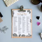 Lista de invitati - Vintage 06