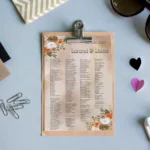 Lista de invitati - Vintage 07