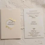 Invitatii de nunta elegante - cod 9154
