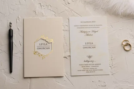 Invitatii de nunta elegante - cod 9154