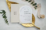 Invitatii de nunta elegant - cod 9254