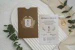 Invitatii de nunta elegante - cod 9296