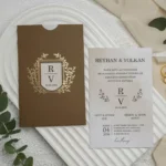Invitatii de nunta elegante - cod 9296