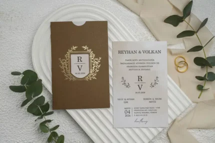 Invitatii de nunta elegante - cod 9296