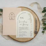 Invitatii de nunta elegante - cod 9356
