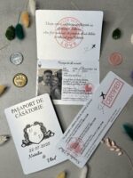 Invitatie De Nunta Tip Pasaport Handmade - 01