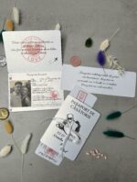 Invitatie De Nunta Tip Pasaport Handmade - 01 - imagine 2