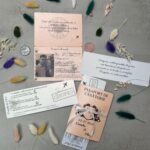 Invitatie Nunta Tip Pasaport Cu Bilet de Avion Handmade 02