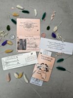 Invitatie Nunta Tip Pasaport Cu Bilet de Avion Handmade 02