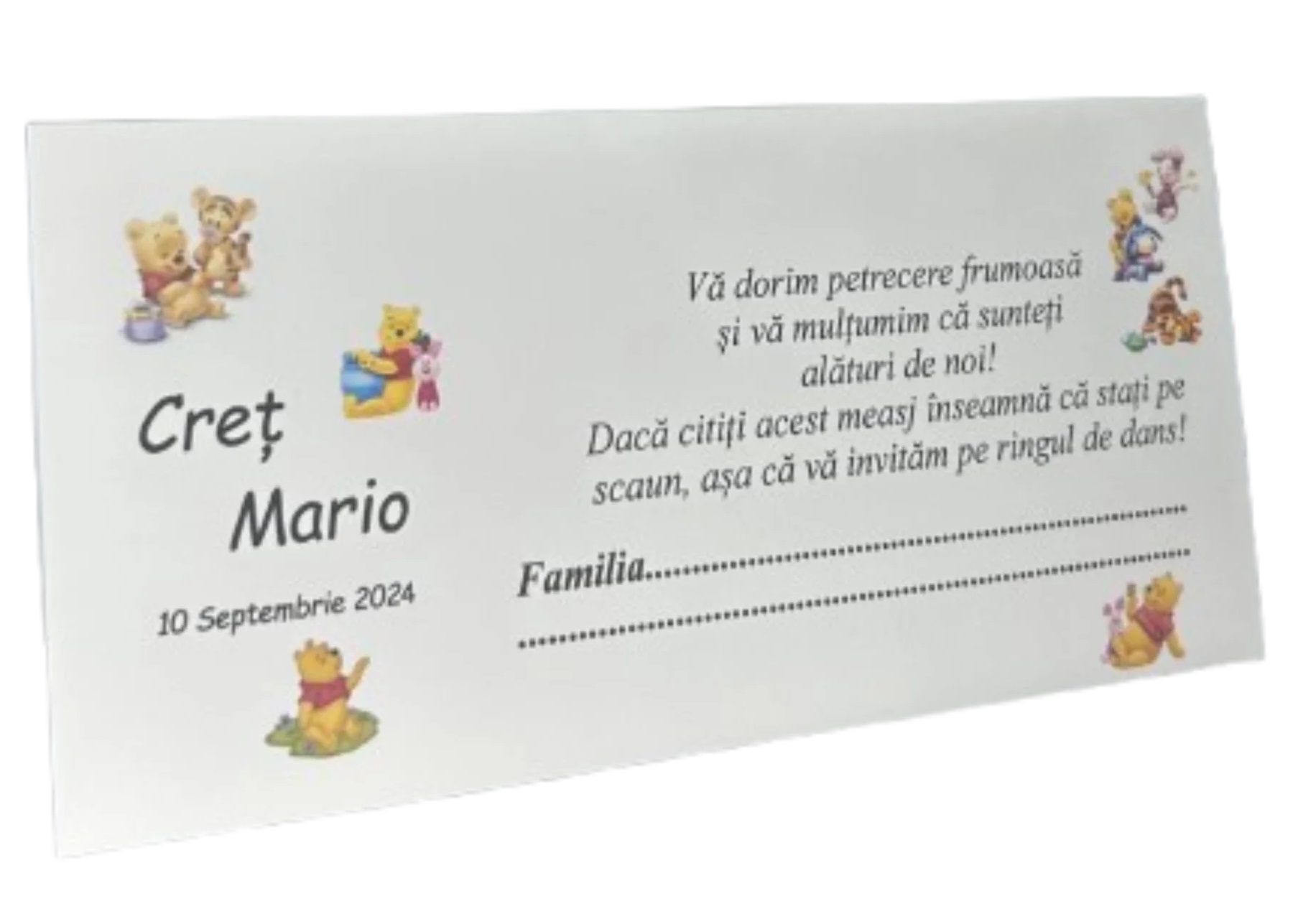 Plicuri Bani Botez Ursulet