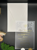 Invitatie de nunta plexiglas 9364 - imagine 2