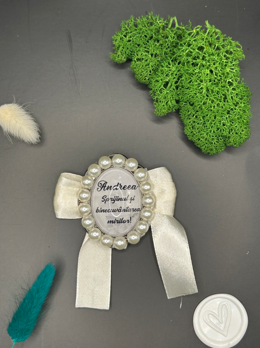 13,13 Brosa buchet mireasa – Cod 10 - imagine 1