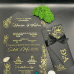 Invitatie de nunta handmade - Cod 28