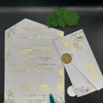 Invitatie de nunta handmade - Cod 29
