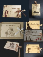 Album personalizat din lemn gravat