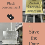 Placa personalizata SAVE THE DATE