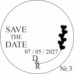 Sticker pentru oglinda SAVE THE DATE - imagine 4