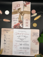 Invitatie de nunta handmade - Vintage 07 v1