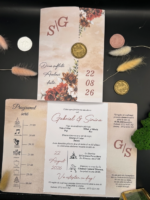 Invitatie de nunta handmade - Vintage 07 v1 - imagine 2