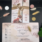 Invitatie de nunta handmade – Vintage 07 v2