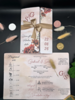 Invitatie de nunta handmade – Vintage 07 v2