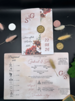 Invitatie de nunta handmade – Vintage 07 v2 - imagine 2