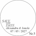 Sticker pentru oglinda SAVE THE DATE - imagine 6