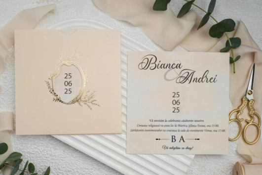 9285 Invitatii de nunta - Cod 9285 - imagine 1
