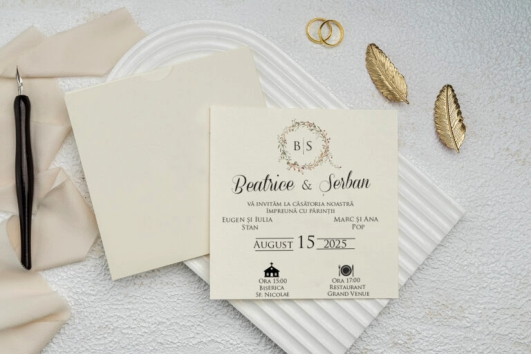 9286 Invitatii de nunta - Cod 9286 - imagine 1