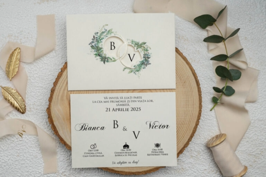 9293 Invitatii de nunta - Cod 9293 - imagine 1