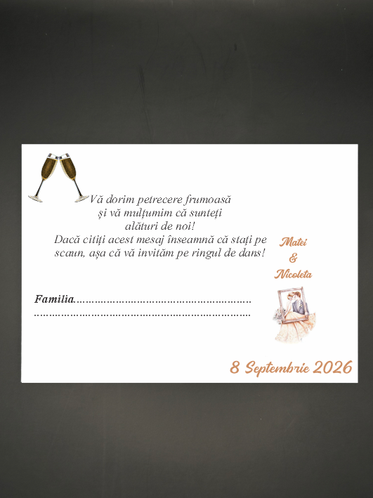 R1 Plic de dar clasic personalizat - Ran 01 - imagine 1