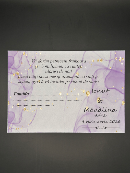 R2 Plic de dar clasic personalizat - Ran 02 - imagine 1