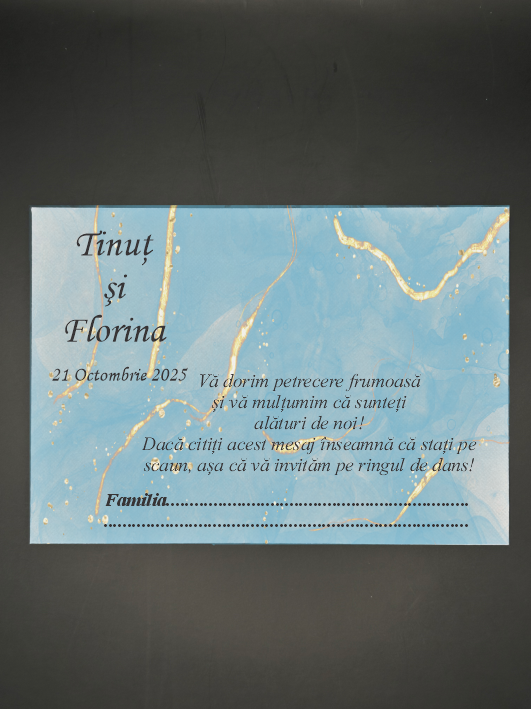 T3 Plic de dar clasic personalizat - Tonlist 03 - imagine 1