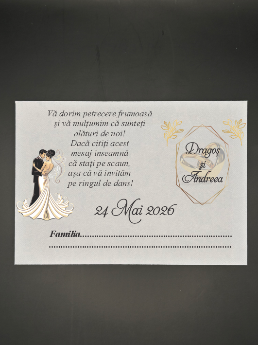 T5 Plic de dar clasic personalizat - Tonlist 05 - imagine 1