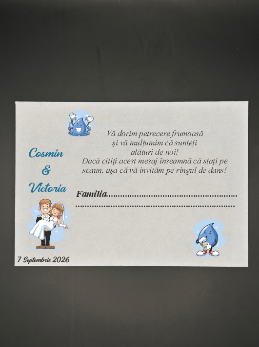 f3 Plic de dar clasic personalizat - Funny 03 - imagine 1