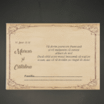 Plic de dar clasic personlaizat - Vintage 04